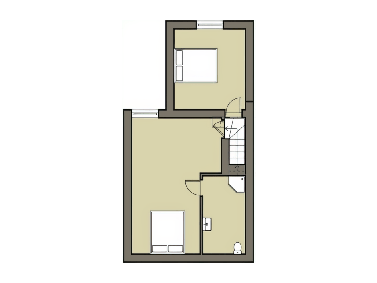 Loft Conversion floor plan in a Victorian terrace