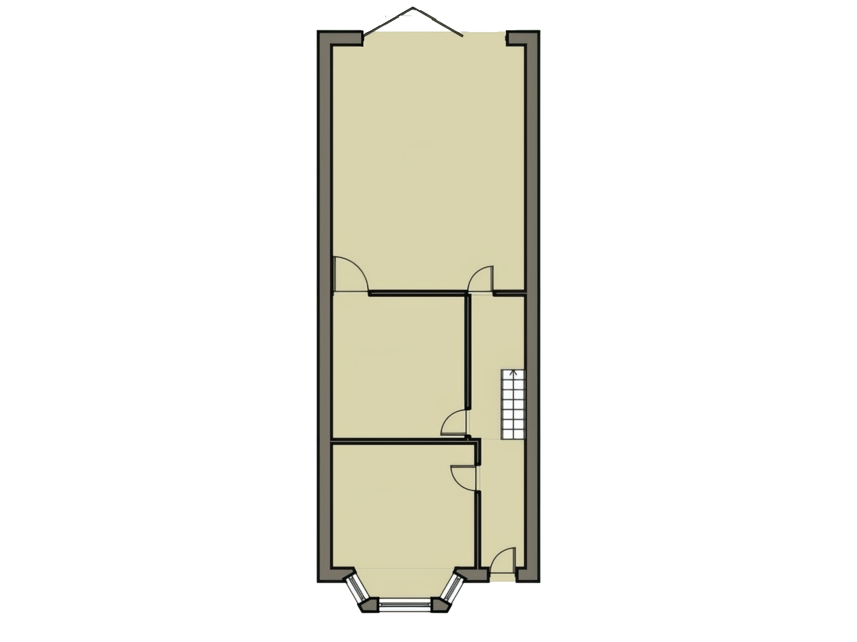 Side return extension floor plan for Victorian house