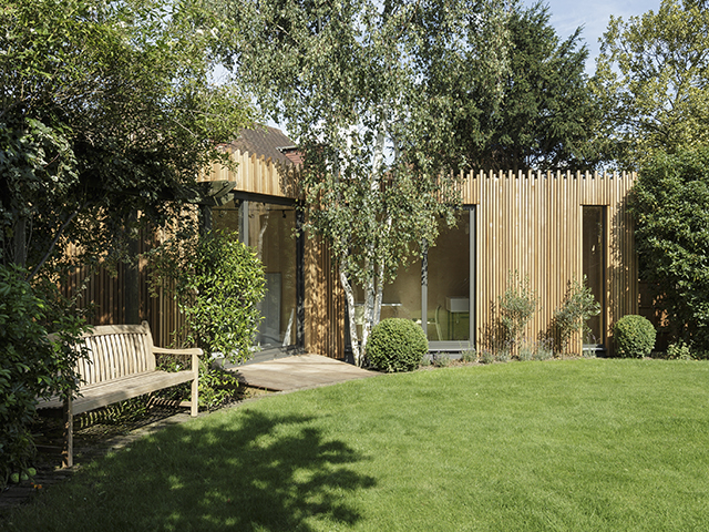 Wooden garden building exterior at 5 Mustard Park Avenue