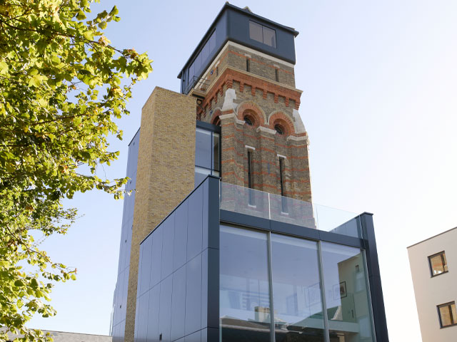 Former Victorian water tower large windows. Photo: Jefferson Smith