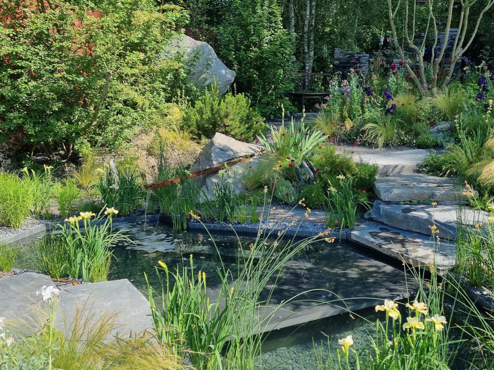 Terence Higgins Trust garden pool at Chelsea 2024