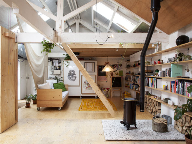 Andrew-Haythornthwaite East London warehouse conversion. Photo: Max Creasey