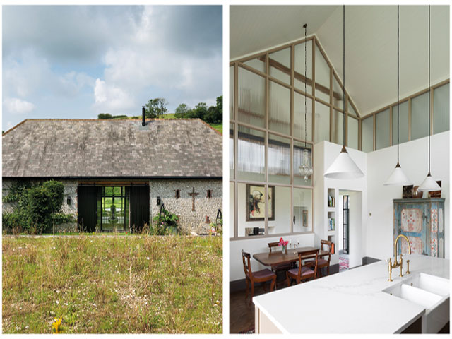 farm building conversion ideas: South Downs barn conversion, interior and exterior