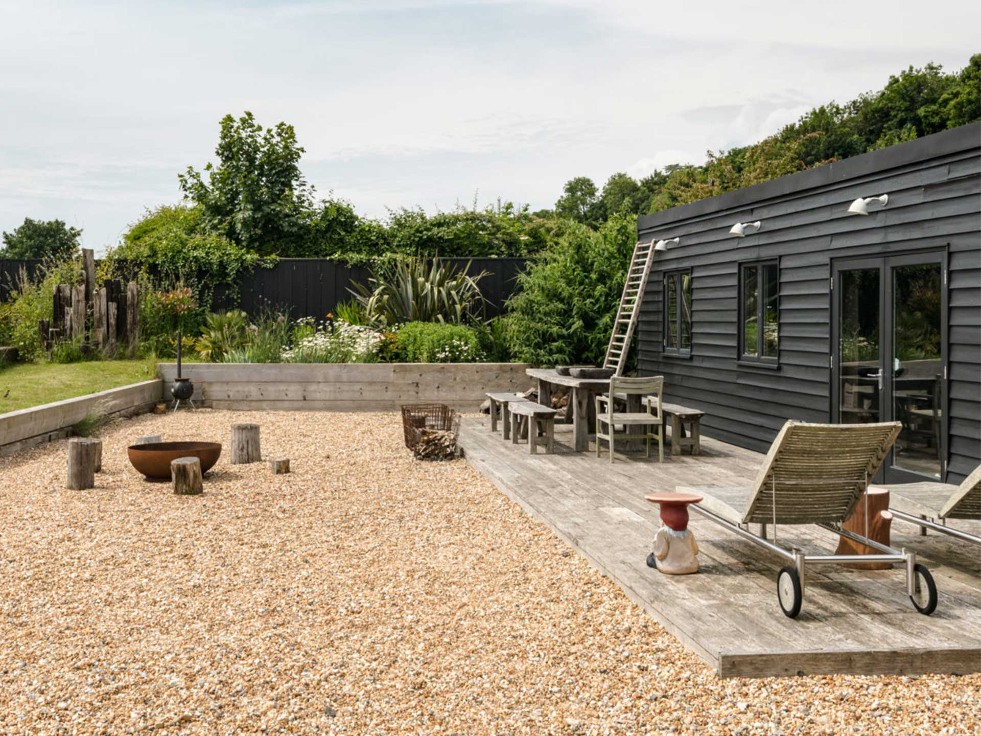 An example of shingle gardening on the East Sussex coastline