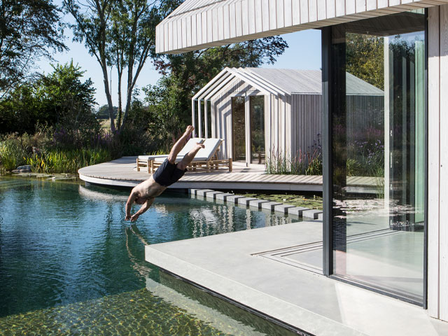 Grand Designs swimming pond house