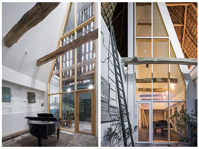 Hallenhaus barn conversion, Western Germany