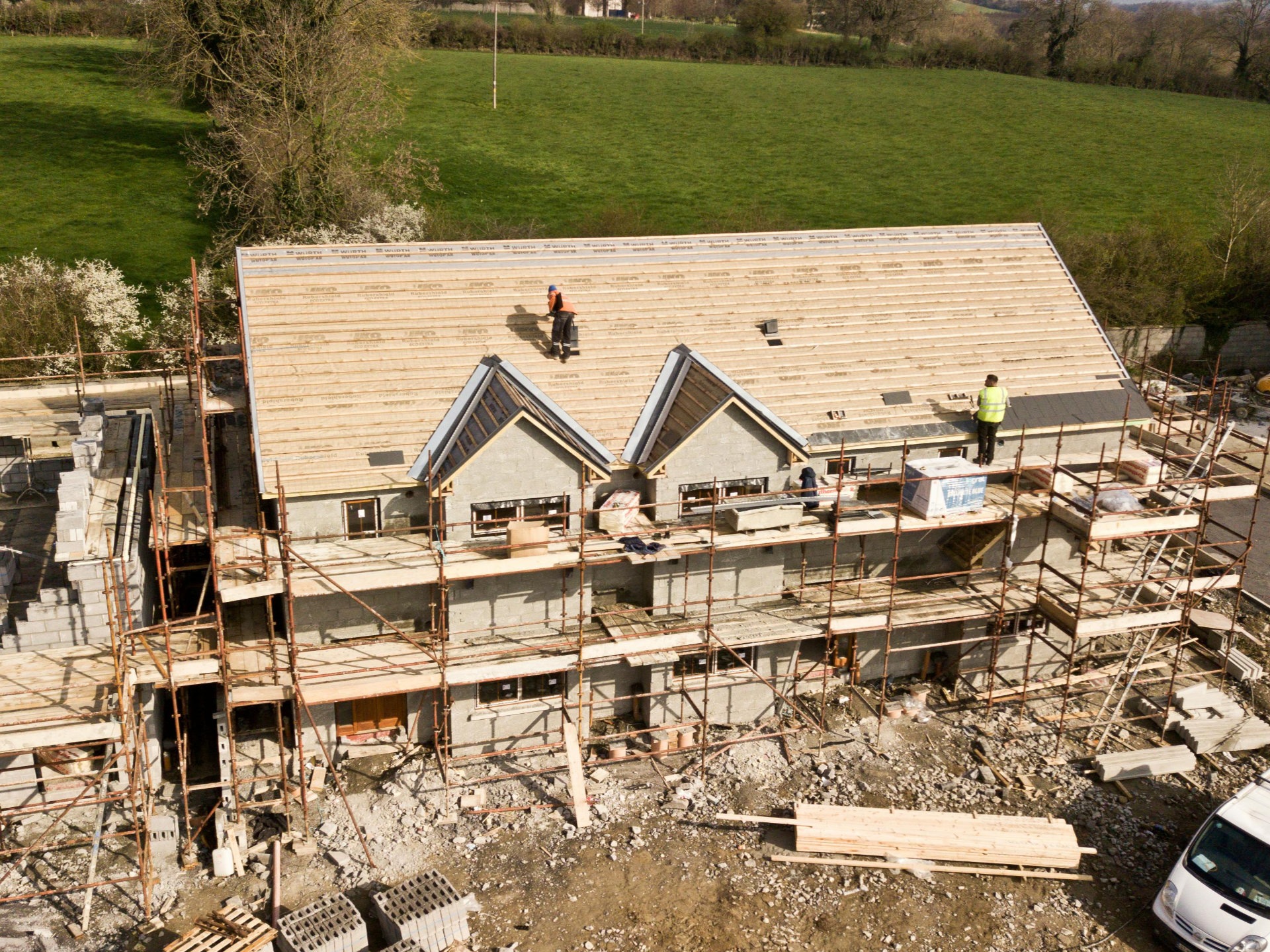 A house being built