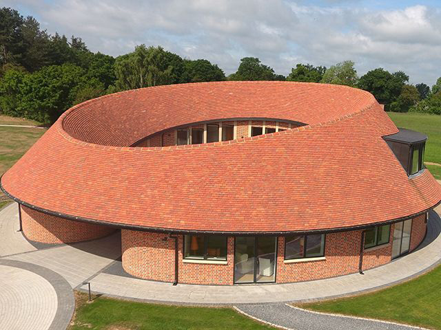 circular courtyard self build farm ten oaks - grand designs