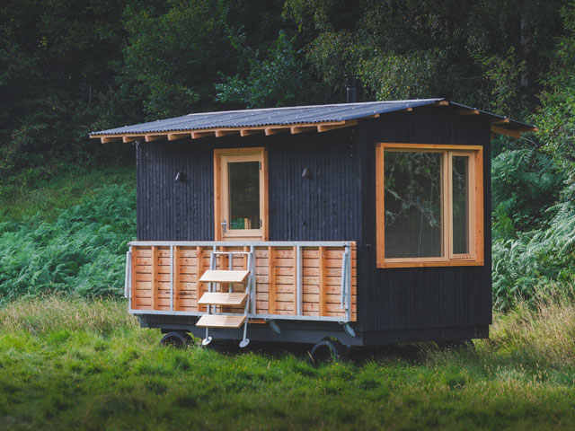 Out of the Valley’s eco-friendly shepherd's hut garden offices are on wheels for easy manoeuvring 