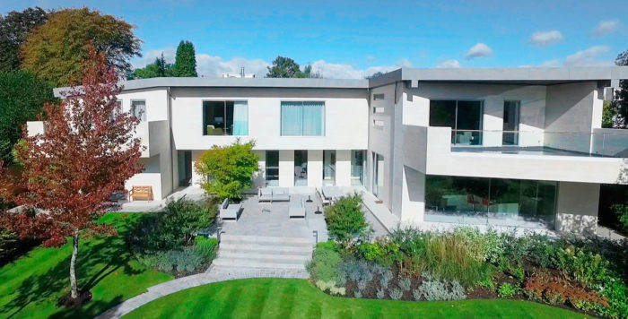 aluminium windows on a modern house