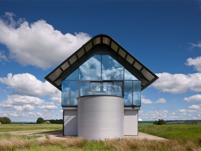 Airfield home in Strathaven, Scotland. Large Windows. Douglas Gibb